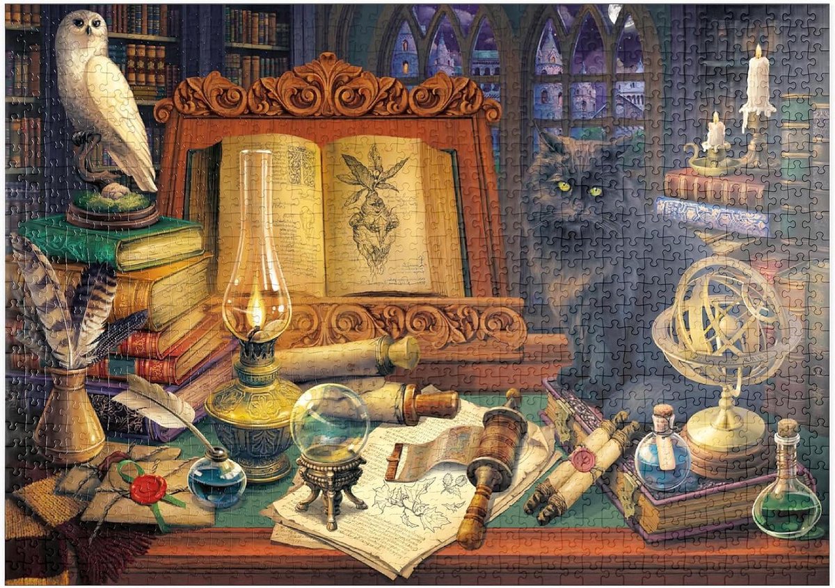 Legpuzzel 1000 Stukjes - Puzzel Galaxy Bibliotheek Puzzel - Ontspanning Thuis - Hoge Resolutie Print - 1000 Stukjes - Meerdere Kleuren