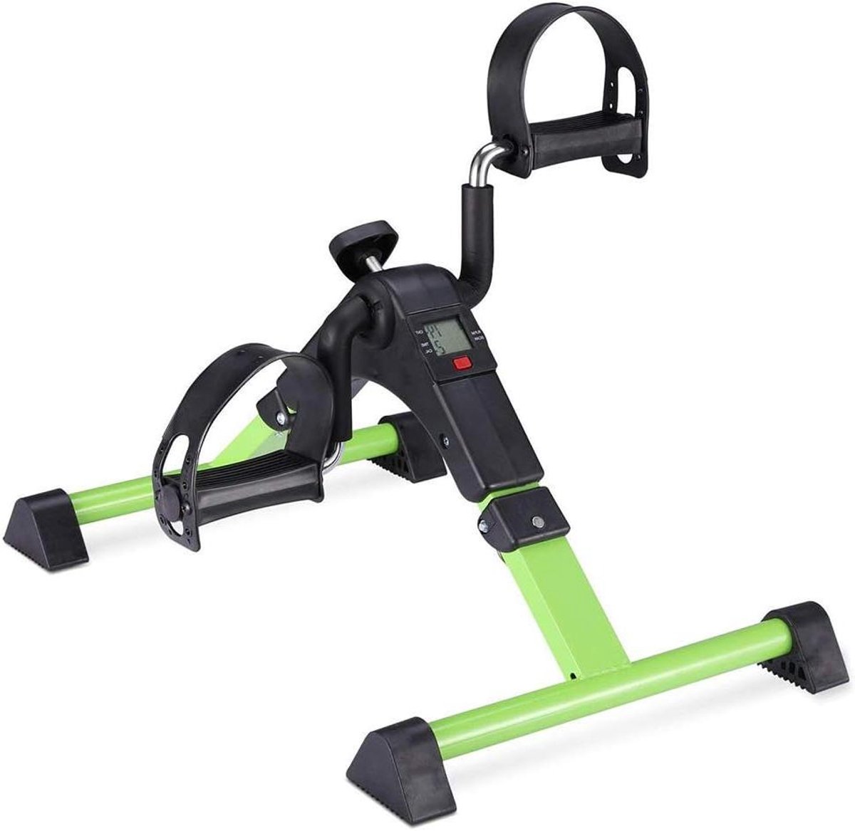 Pedaal Trainer - Mini Hometrainer - Zittend Trainen - Inklapbaar LCD Display - 50x41x28cm - Groen