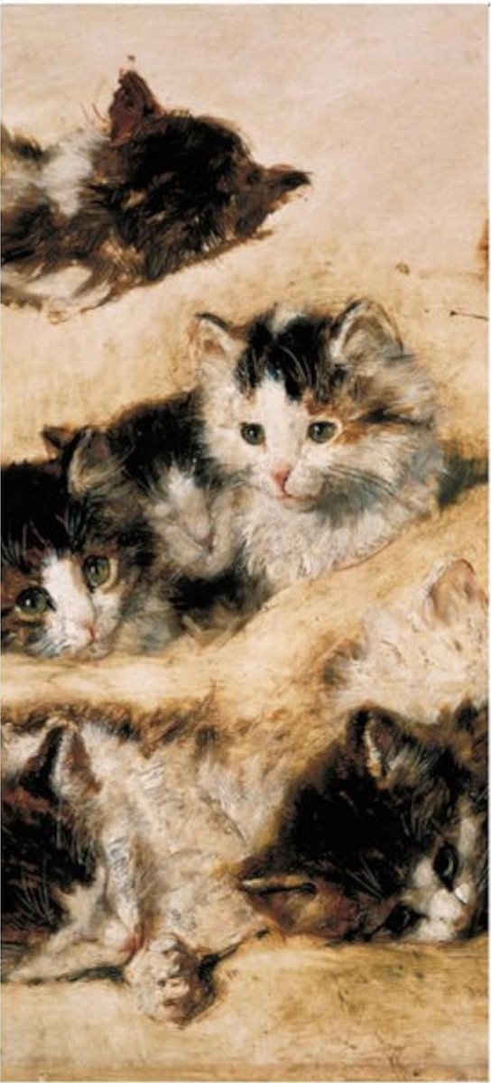 Boekenlegger Magnetisch - A study of kittens, Henriette Ronner-Knip