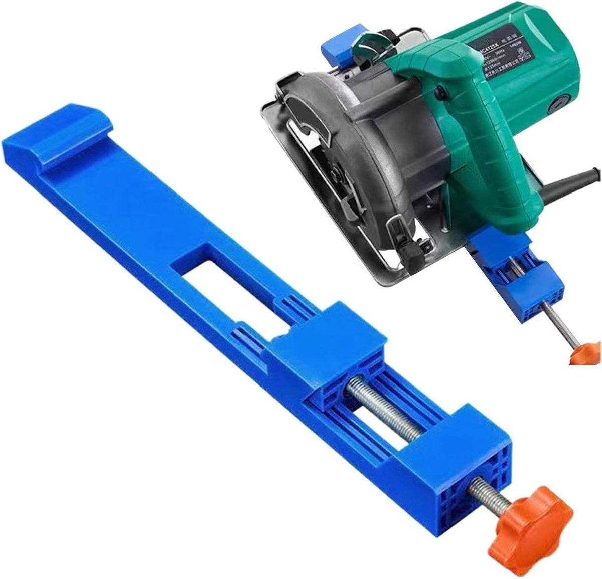 Snijmachine Gids - Zaag Hout - Nauwkeurig Zagen - Verstelbare Basis - 35cm Lengte - Blauw