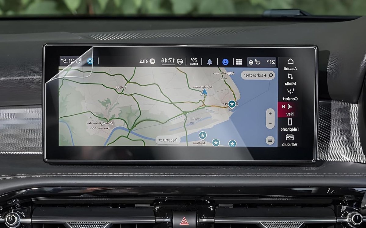 Beschermfolie voor 10,25 inch infotainment touchscreen, nano-kunststof displaybescherming, geschikt voor Alfa Romeo Tonale Sprint Veloce 2023-2026, navigatie en touchscreen bescherming