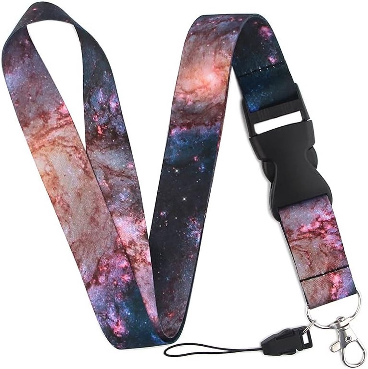 Universele telefoonketting met afneembare koorden, ideaal voor sleutels, camera en gameconsole, 2,5 x