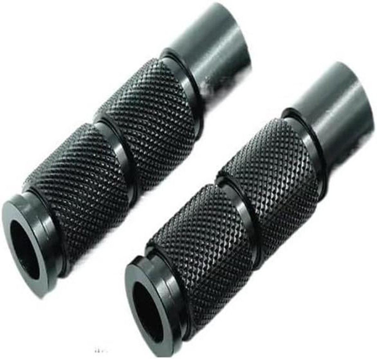 Voetsteunen Motorfiets - Voetsteunen Pedalen - Comfortabel Rijden - Maximale Grip - 2 stuks - Zwart