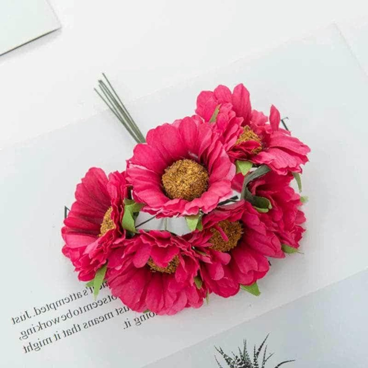 Kunstbloemen Gerbera's - Nepbloemen Decoratie - Bruiloft Versieren - Handgemaakte Kwalitei