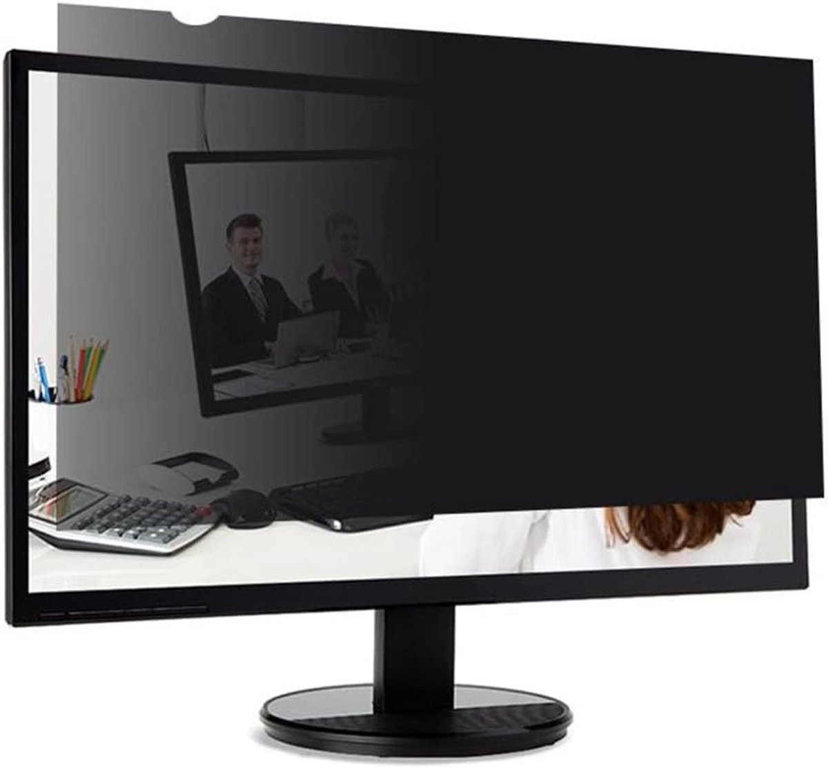 Privacy Filter Monitor - Schermfilter Anti-glare - Persoonlijk Werken - Omkeerbaar Mat/Glans - 27 inch 16:9 - Transparant