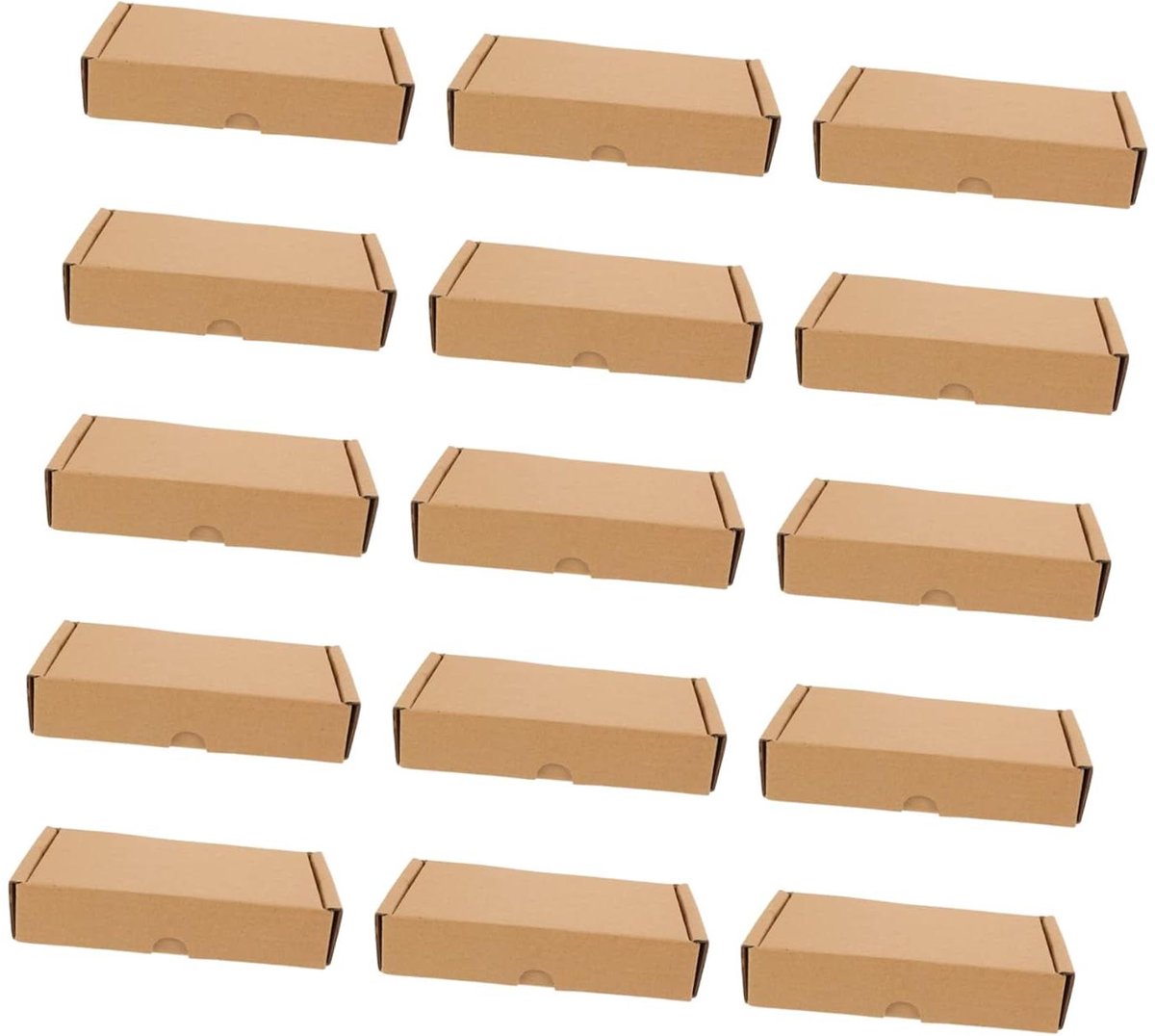 Verhuisdozen Karton - Verpakkingdozen Opslagdozen - Verzenden Opslaan - Drukbestendig Golfkarton - 16.5x9.5cm - Koffie