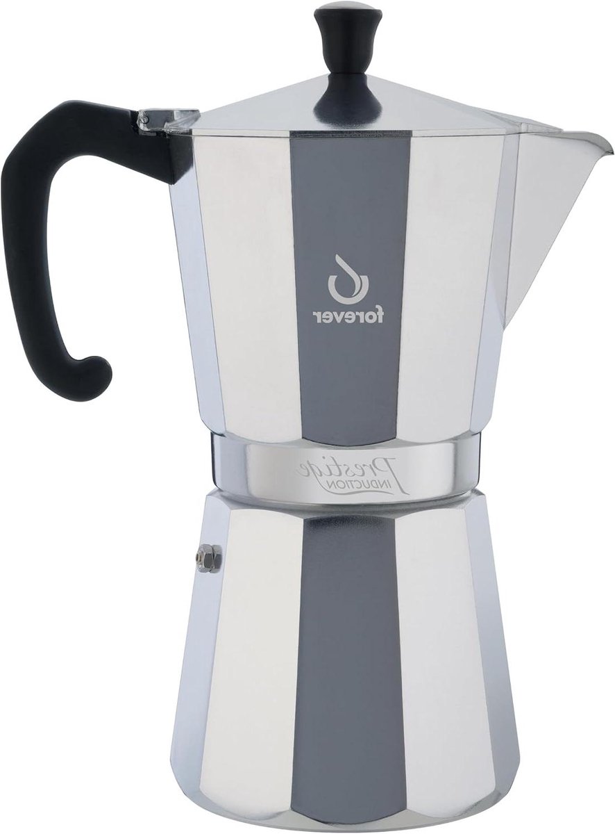 Espressomachine - Moka Pot - Koffie Zetten - Inductie Geschikt - 12 Koppen - Aluminium