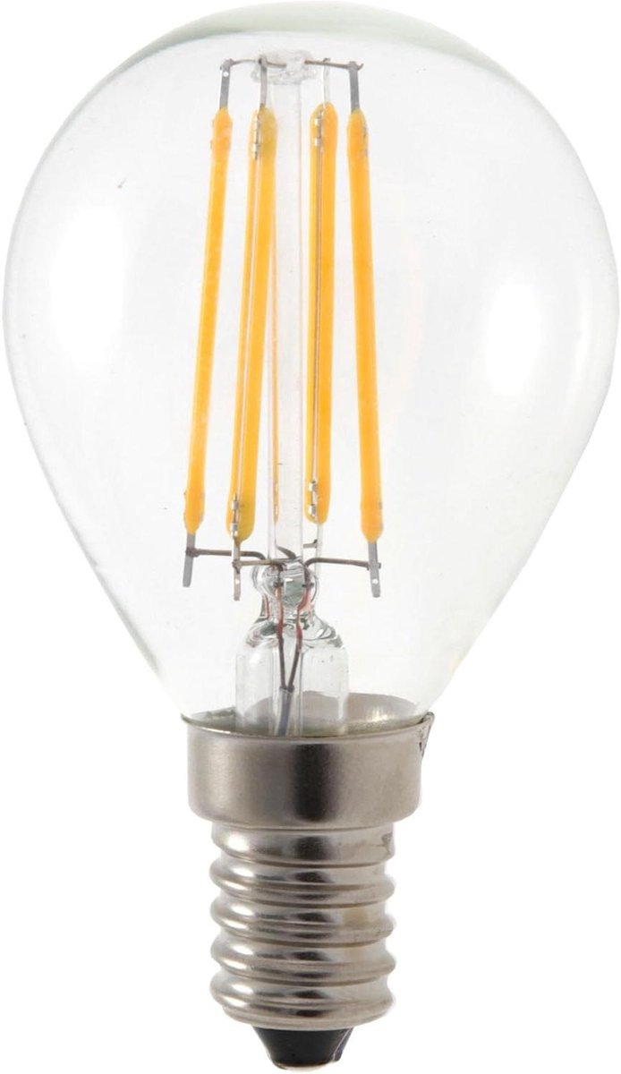 Led Gloeilamp - Sfeerlamp E14 - Woonkamer Verlichting - Traditioneel Lampeffect - 4 Watt - Wit