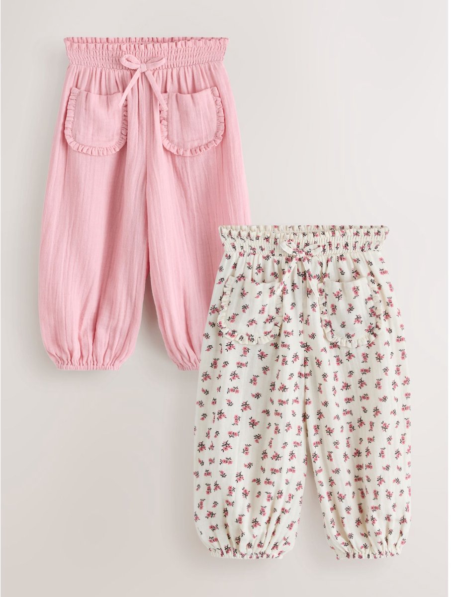 Next - Meisjes - Set van 2 broeken - Roze