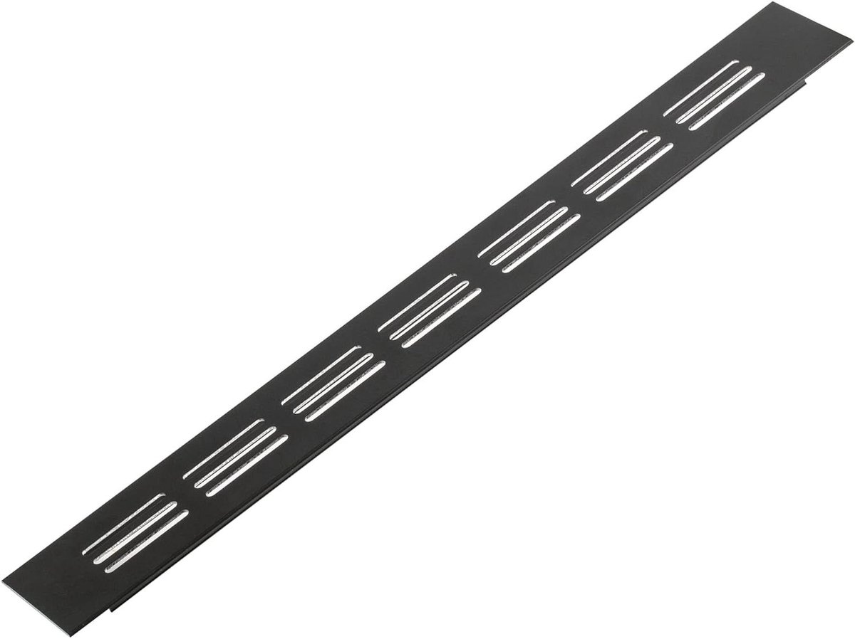 Ventilatierooster Aluminium - Luchtgitter Ventilatieplaat - Luchtcirculatie Bevorderen - Bevordert Luchtcirculatie - 300x40mm - Donkerbruin