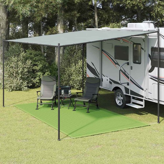 vidaXL - Tenttapijt - 200x300 - cm - HDPE - lichtgroen van Vidaxl — afbeelding 3