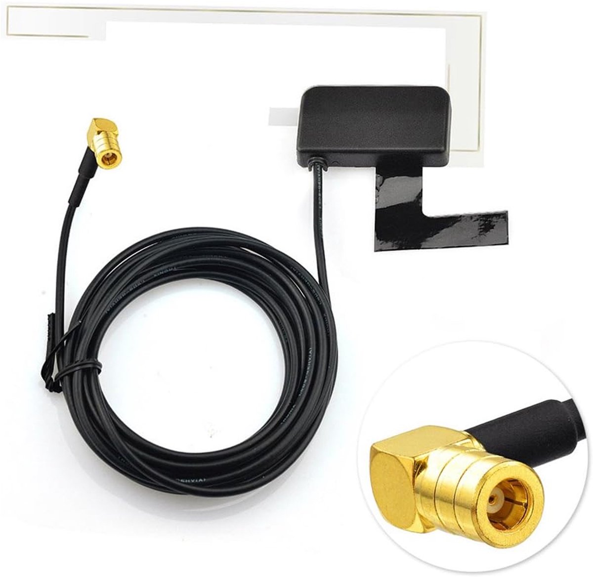 OUYLAF DAB Auto Antenne - dab+ autoantenne - 3m kabel lengte - Auto Antenne - auto radio - auto antenne universeel - auto antenne dab+ - voor Pioneer Clarion Alpine