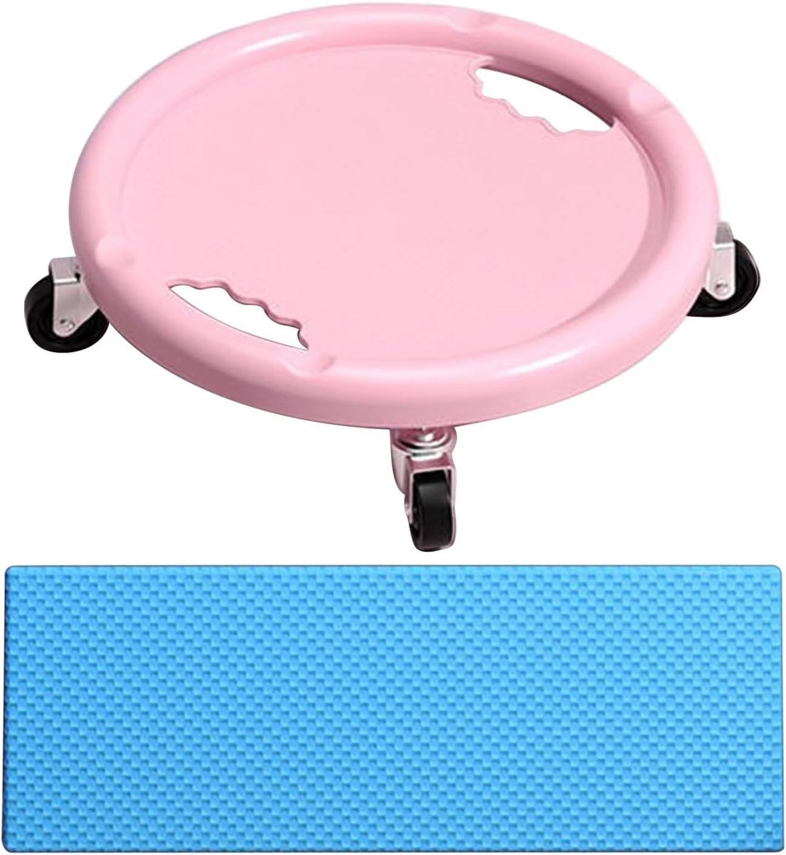 Buikspierroller - Fitness Wiel - Core Training - Stil Ontwerp - 8 cm - Roze