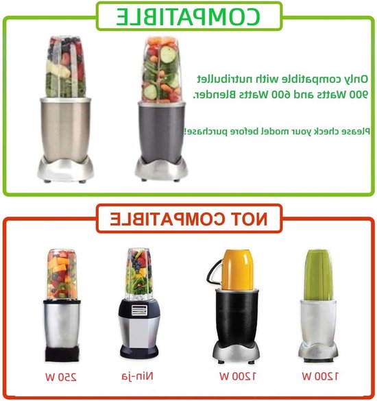 Vervangende Extractor Blade voor NutriBullet 600W/900W - Geschikt voor Blender, Inclusief Siliconen Rubber O-ringen en Vervangingsonderdelen voor Optimale Mixresultaten van Merkloos — afbeelding 4