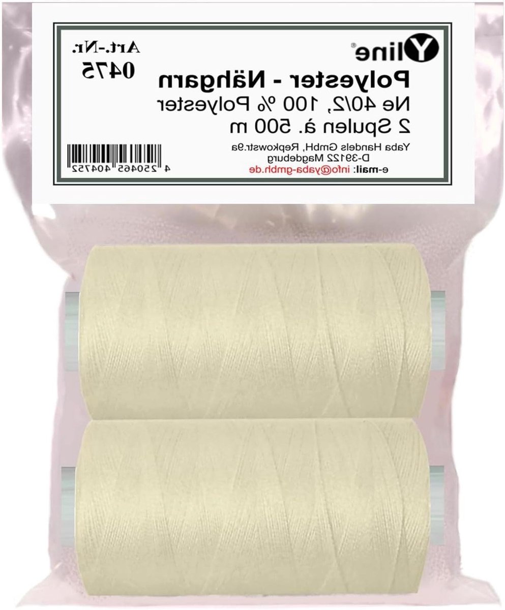 Naaigaren Polyester - Syngaren Spoelen - Kleding Maken - Scheurvast Duurzaam - 1000 Meter - Wit