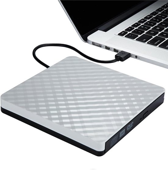 Draagbare CD-speler - Externe schijf - Muziek afspelen - USB0-interface - 1 eenheid - Wit — afbeelding 4