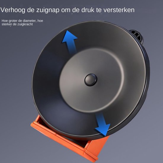 Reparatieset vloervoegen - Vloer reparatie - Voegen gladmaken - Vacuümzuighandgreep - 118 cm diameter - Zwart van Merkloos — afbeelding 5