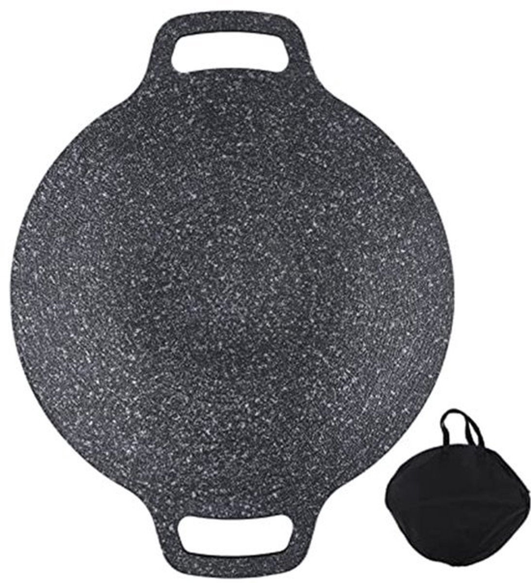 38 cm Koreaanse Barbecueplaat - Herbruikbare Ronde Grillpan voor Kamperen