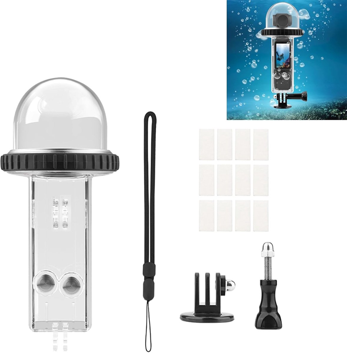 Waterdichte Camera Behuizing - Onderwater Bescherming - Duiken Filmen - 40m Waterdicht - 6.1x3.1x3.1 Inch - Transparant
