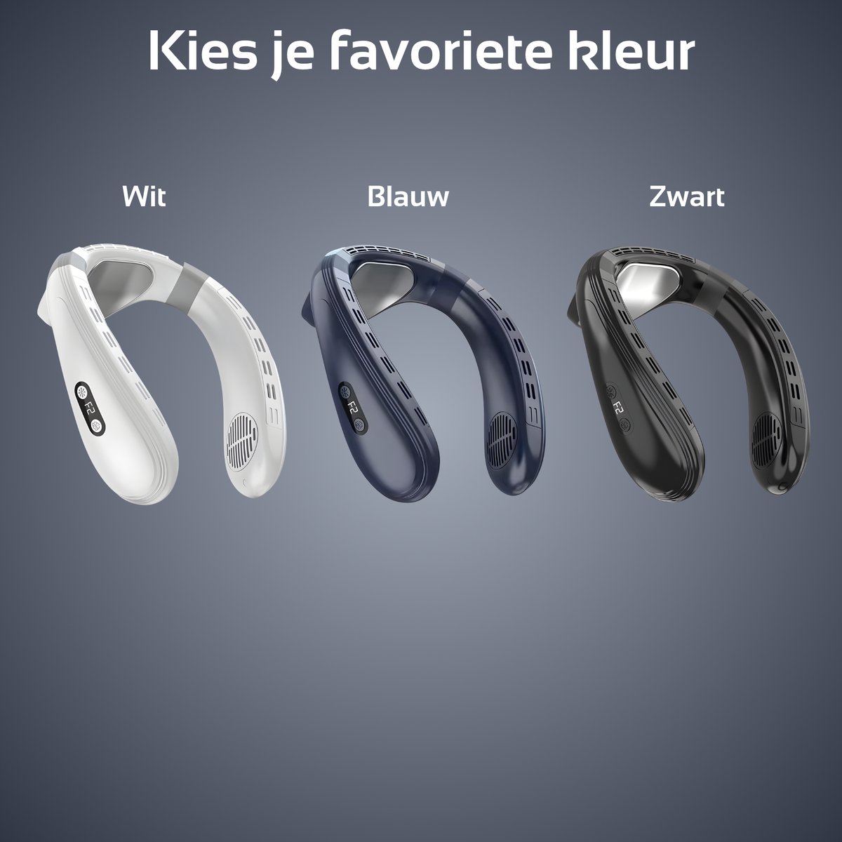 DreamGoods Nek Ventilator met Koeling & Temperatuurregeling - 2026 Pro - NTC-Chip - 6000mAh - Draadloos & Oplaadbaar - Draagbare Mini Ventilator - Nek Fan - Gezichtsventilator - Handventilator - Hals Ventilator - Nekventilator — afbeelding 7