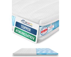 Matras Topper - Matras Overlay - Betere Slaap - Gemaakt in Duitsland - 180 x 200 cm - Wit