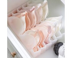 Venus valink 6 stks BH Opbergdoos BH Doos Kast Ondergoed Organizer Lade Divider Plastic Transparante Bras Ondergoed Opbergtas Organizer