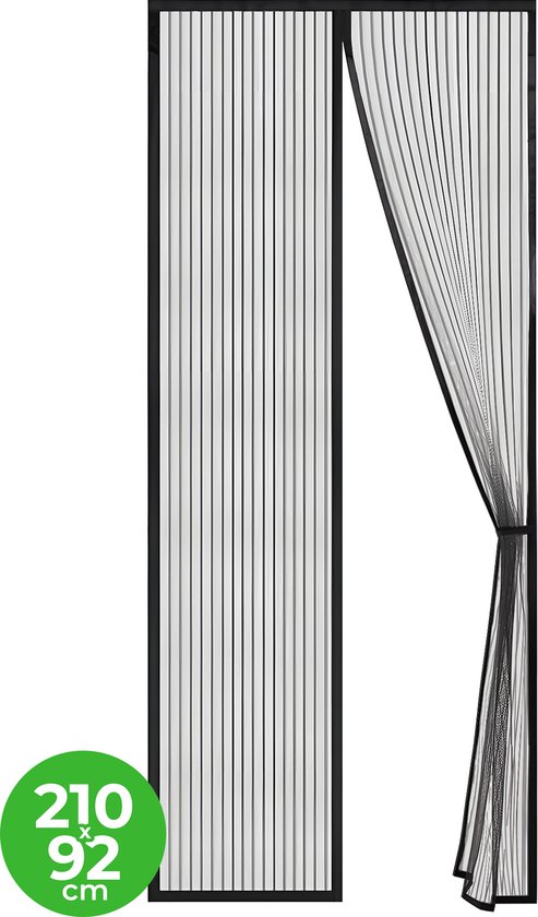 Foto: Verminbuster vliegengordijn magnetisch luxe deurhor 210 x 92 cm deurgordijn horgordijn deur