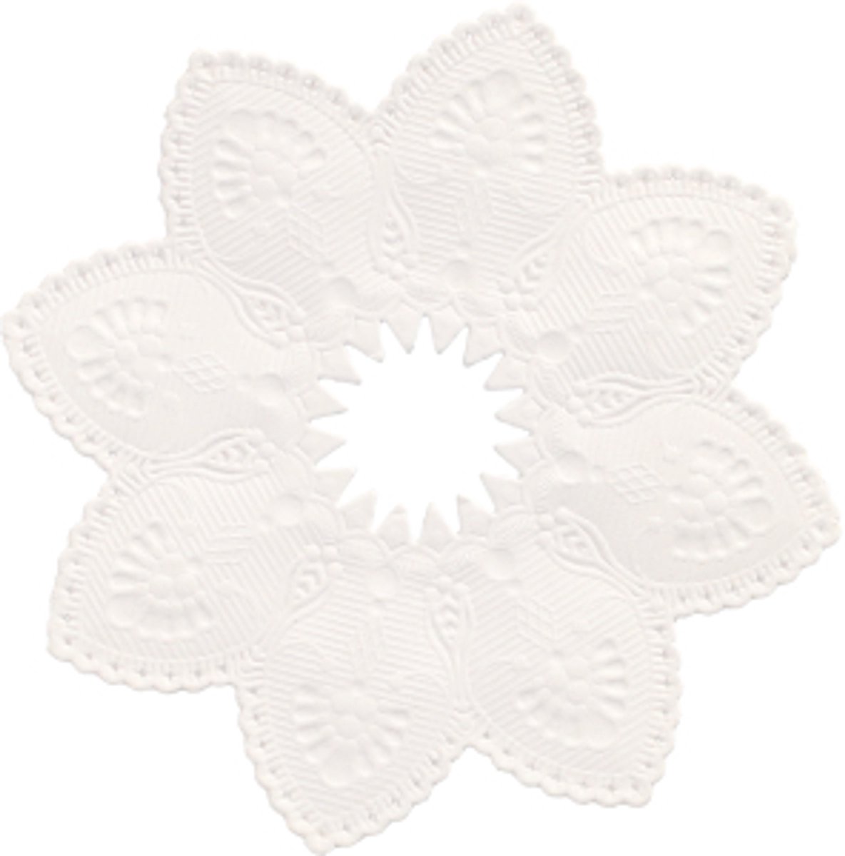 100 Kaarsmanchetten rond Ø 10 cm wit