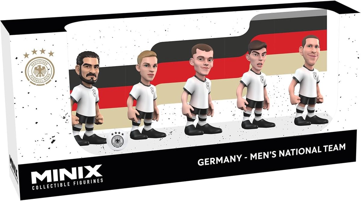 Voetbal Sterren Figuren - Mini Beeldjes - Verzamelen - Officieel Gelicentieerd Design - 7 cm Hoog - Multicolor