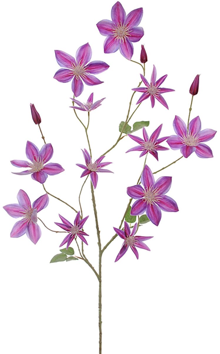Pure Royal kunsttak clematis 125cm lavendel