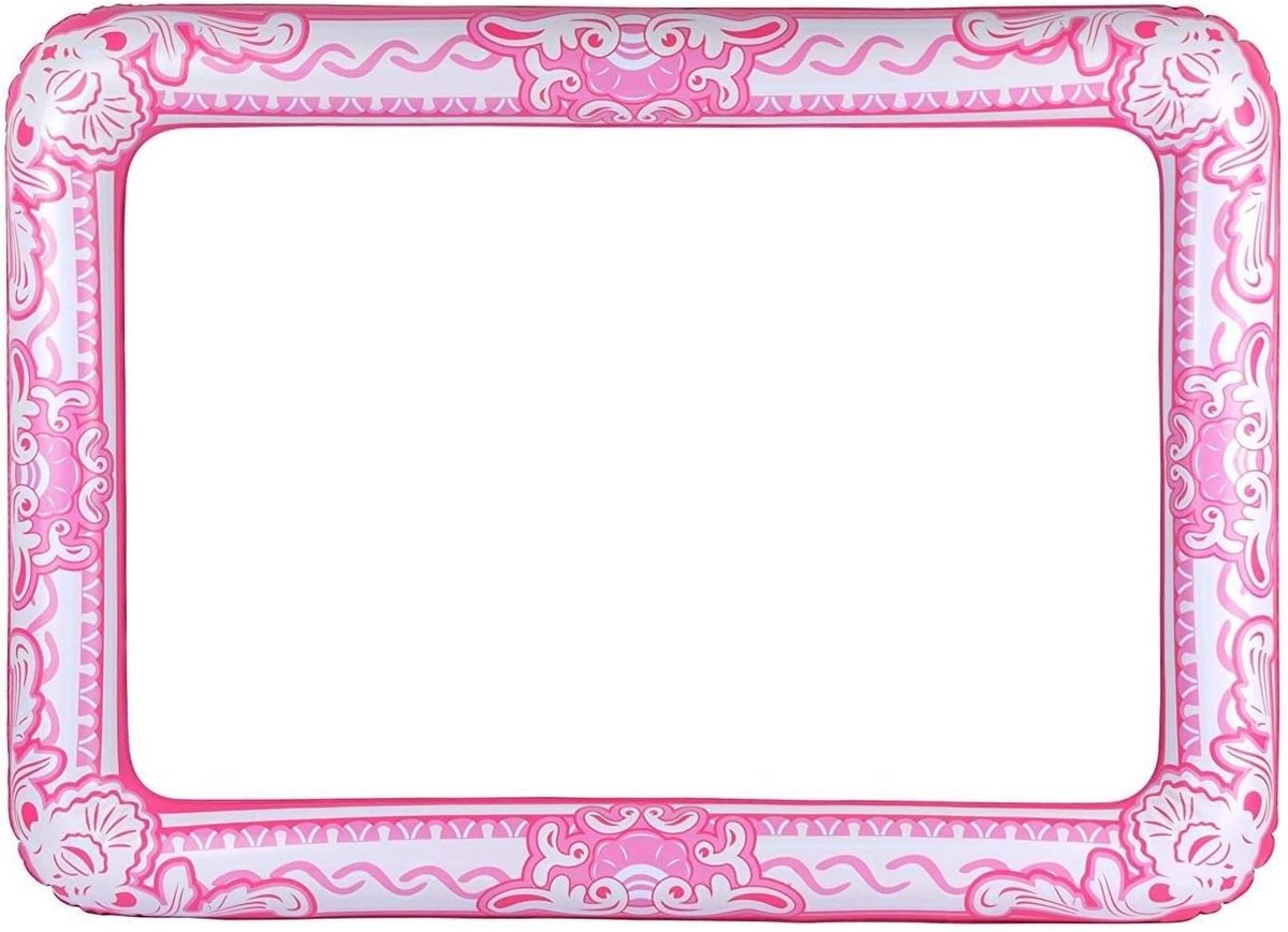 Opblaasbaar Selfie Frame - Fotobooth Prop - Feestdecoratie - Zelfopblazend - Eén maat - Roze