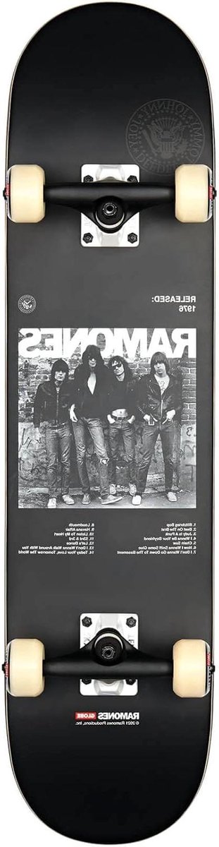 Globe Skateboard Skateboard Deck Skateboarding Ramones Design 7.75 Inch Zwart