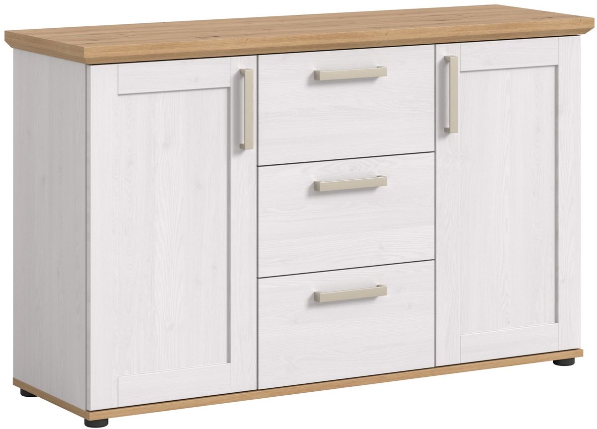 Xonox.Home Dressoir Verona Sibiu lariksimitatie 129x80x40 cm Replica van de lariks uit Sibiu