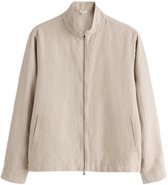 Next - Heren - N. Premium linnen Harrington jack - Naturel