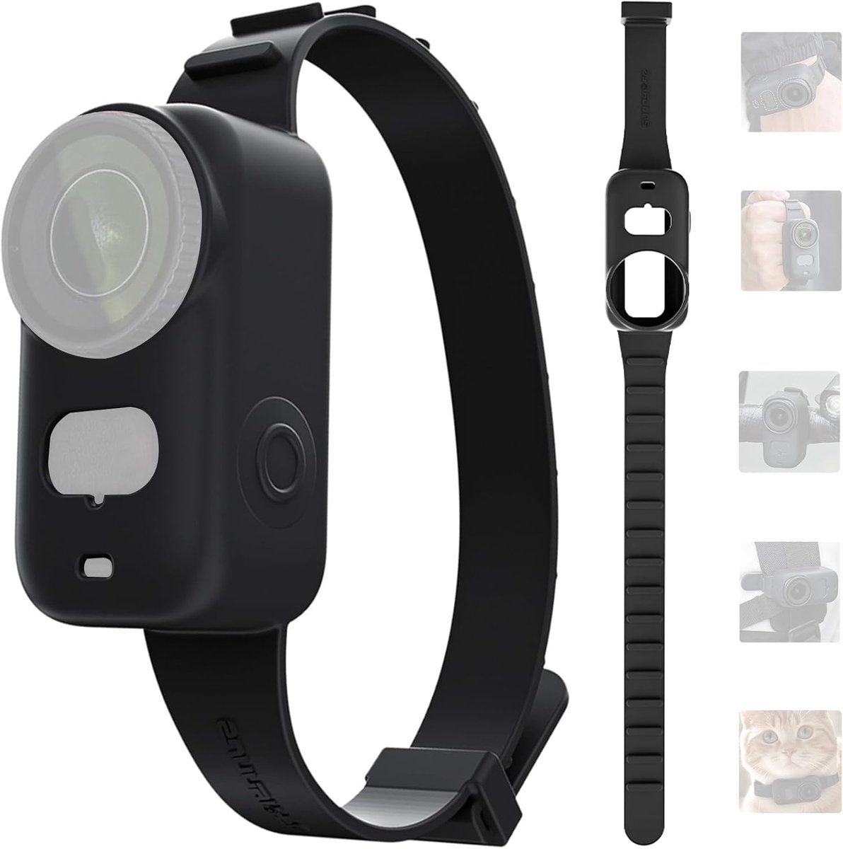 Siliconen Band Hoes - Camera Accessoire - Veelzijdig Gebruik - Beschermt tegen Vallen - 129-293mm Verstelbaar