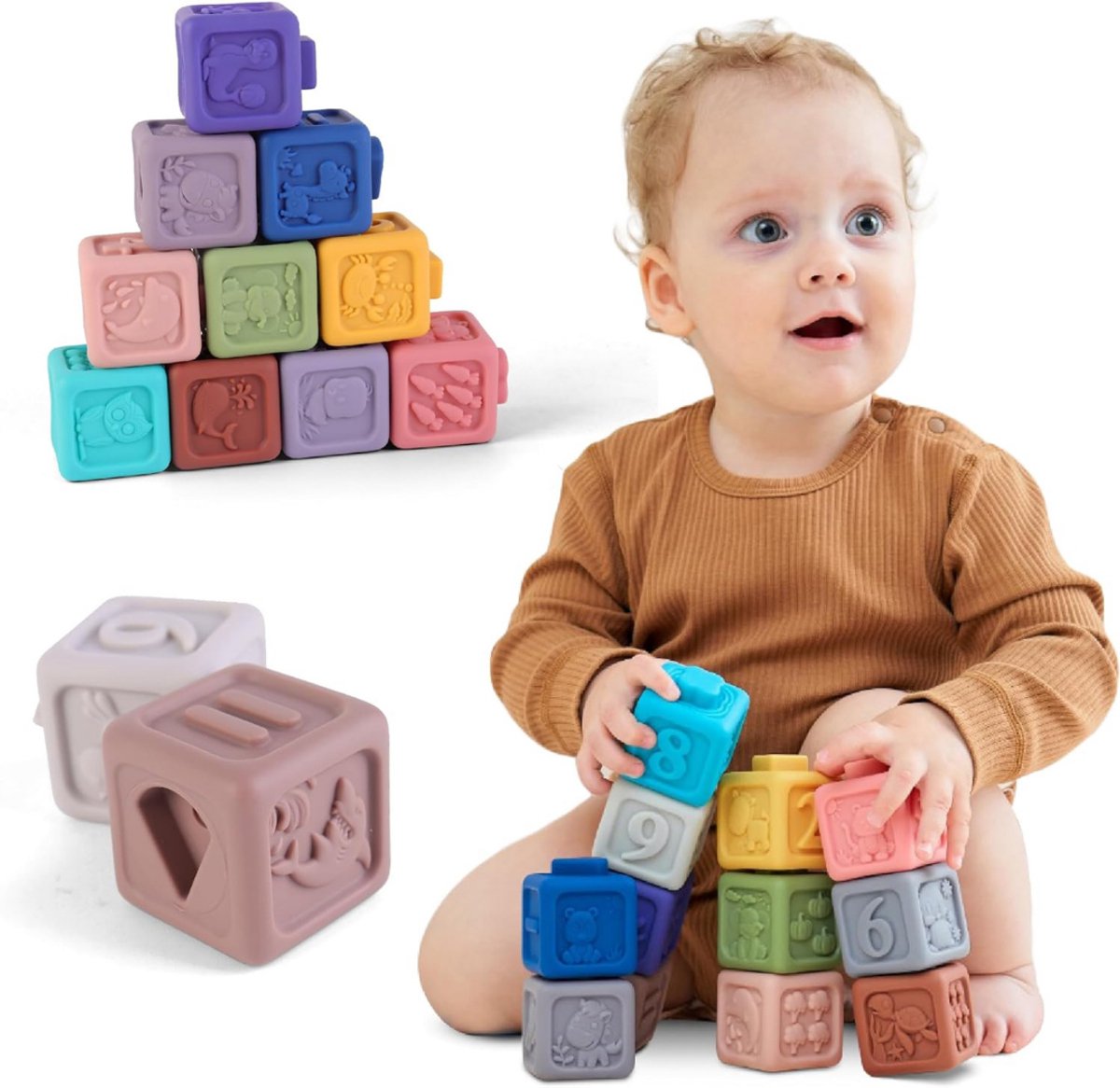SVN® Baby Speelgoed 3 Maanden - Baby Speelgoed- Veelkleurig- 6cm x 14cm x 19cm
