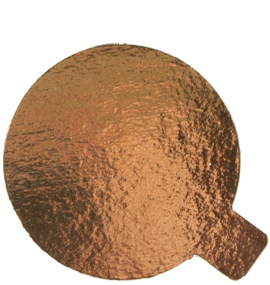 Taartkarton Goud/Zwart met lip Ø8cm 25st.