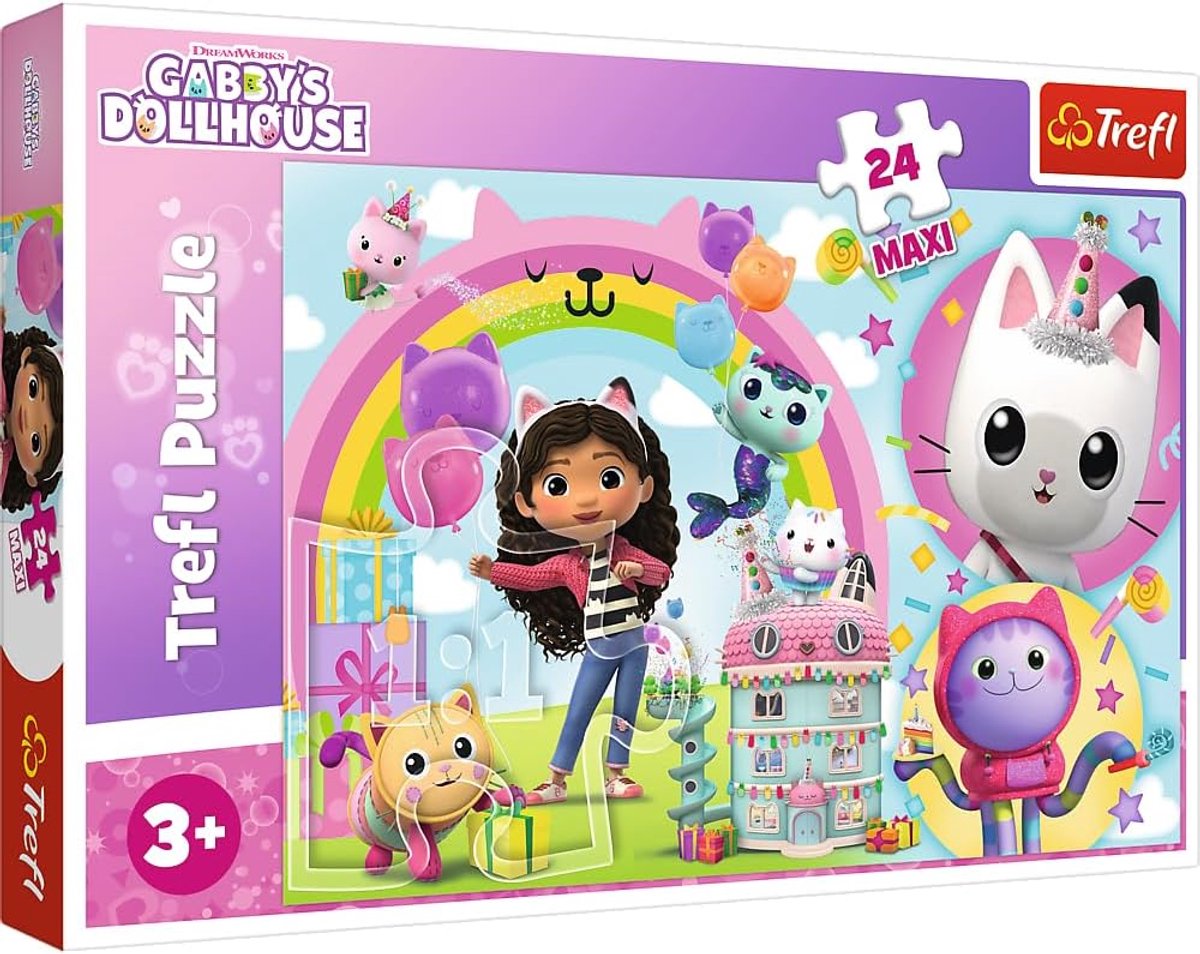 Maxi Puzzels - Grote Stukken Puzzel - Creatief Vermaak - 24 Stuks Puzzel - 26 x 18 cm - Vrolijke Gabi