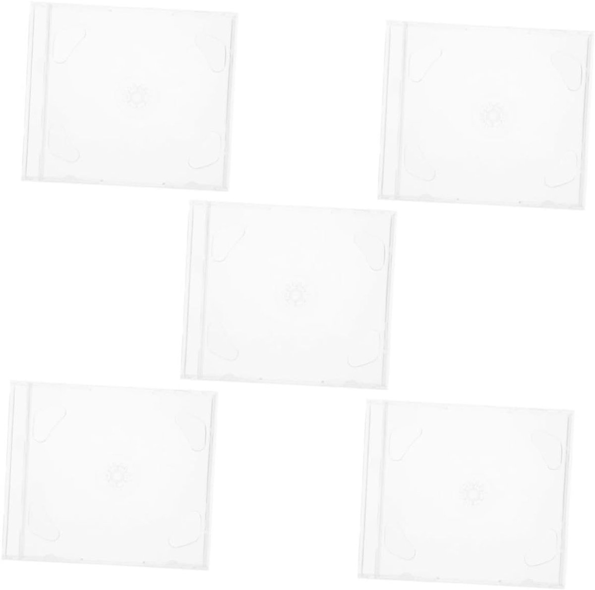 CD Hoezen - CD Doosjes - Media Opslag - Dubbel CD Ontwerp - 14.4 x 12.6 cm - Transparant