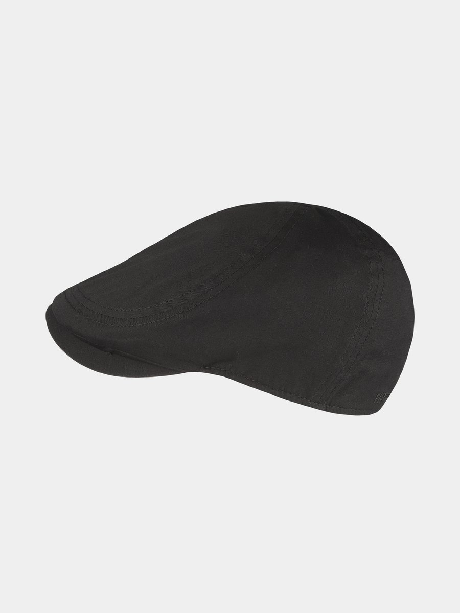 Conrad - Katoenen flatcap - Zwart