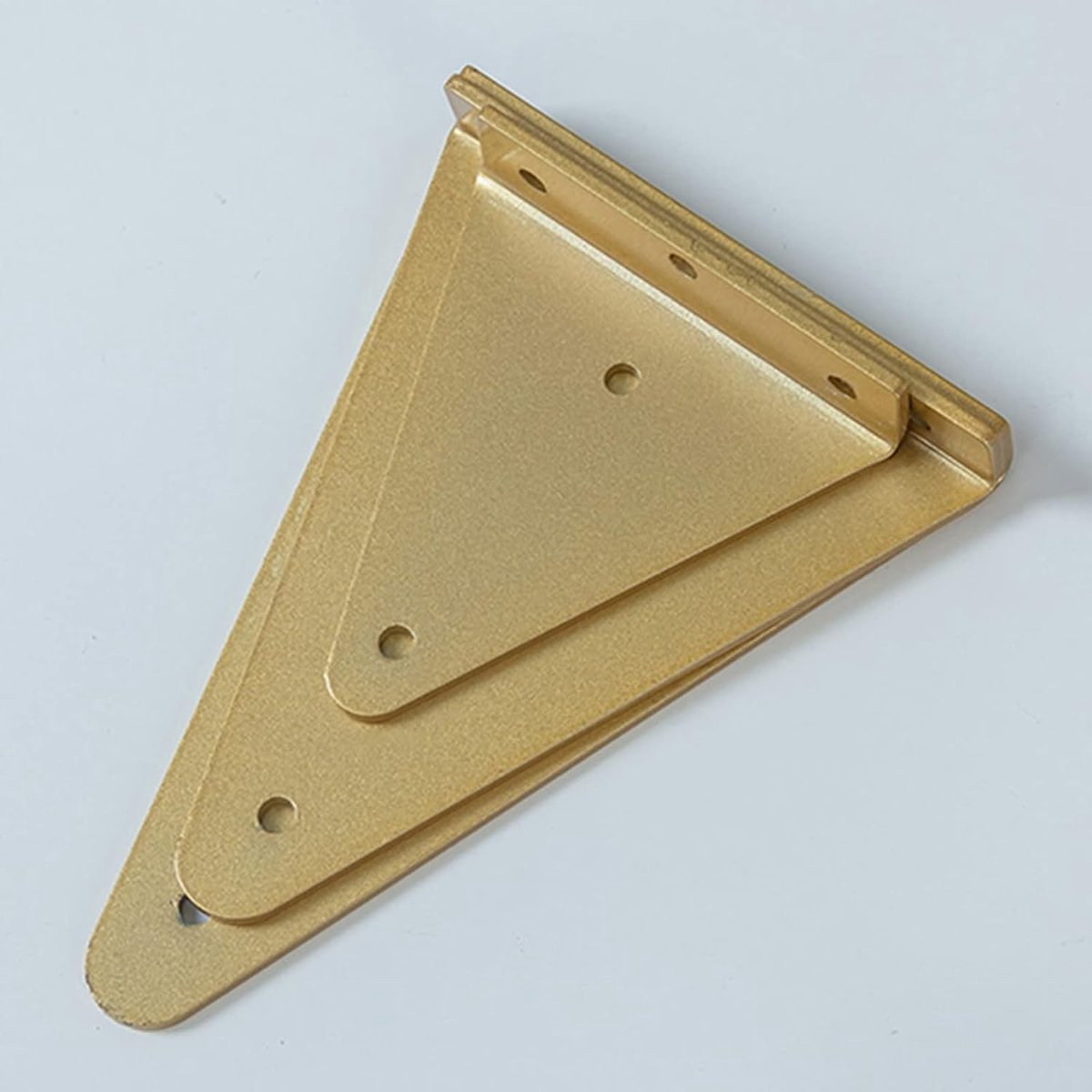 Zwevende Plankbeugels - Wandmontage Steunen - Doe-het-zelf Planken - Verzonken Ontwerp - 280 x 170mm - Goud