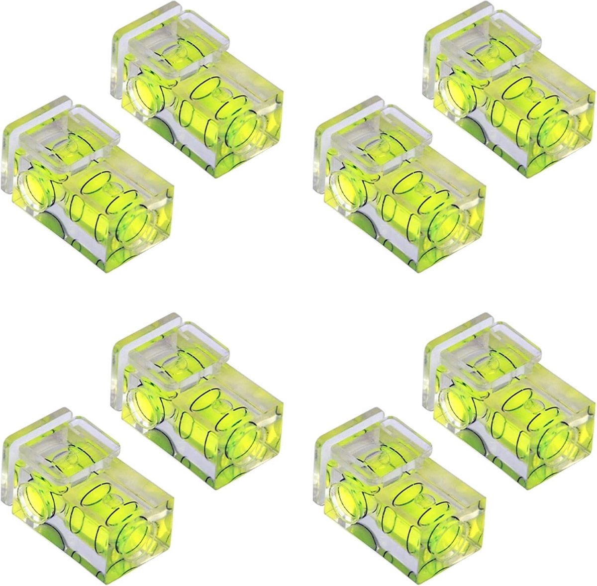 Camera Waterpas - Flitsschoen Bubble Level - Nauwkeurig Foto's - Twee-Assige Meting - Compact Formaat - Groen
