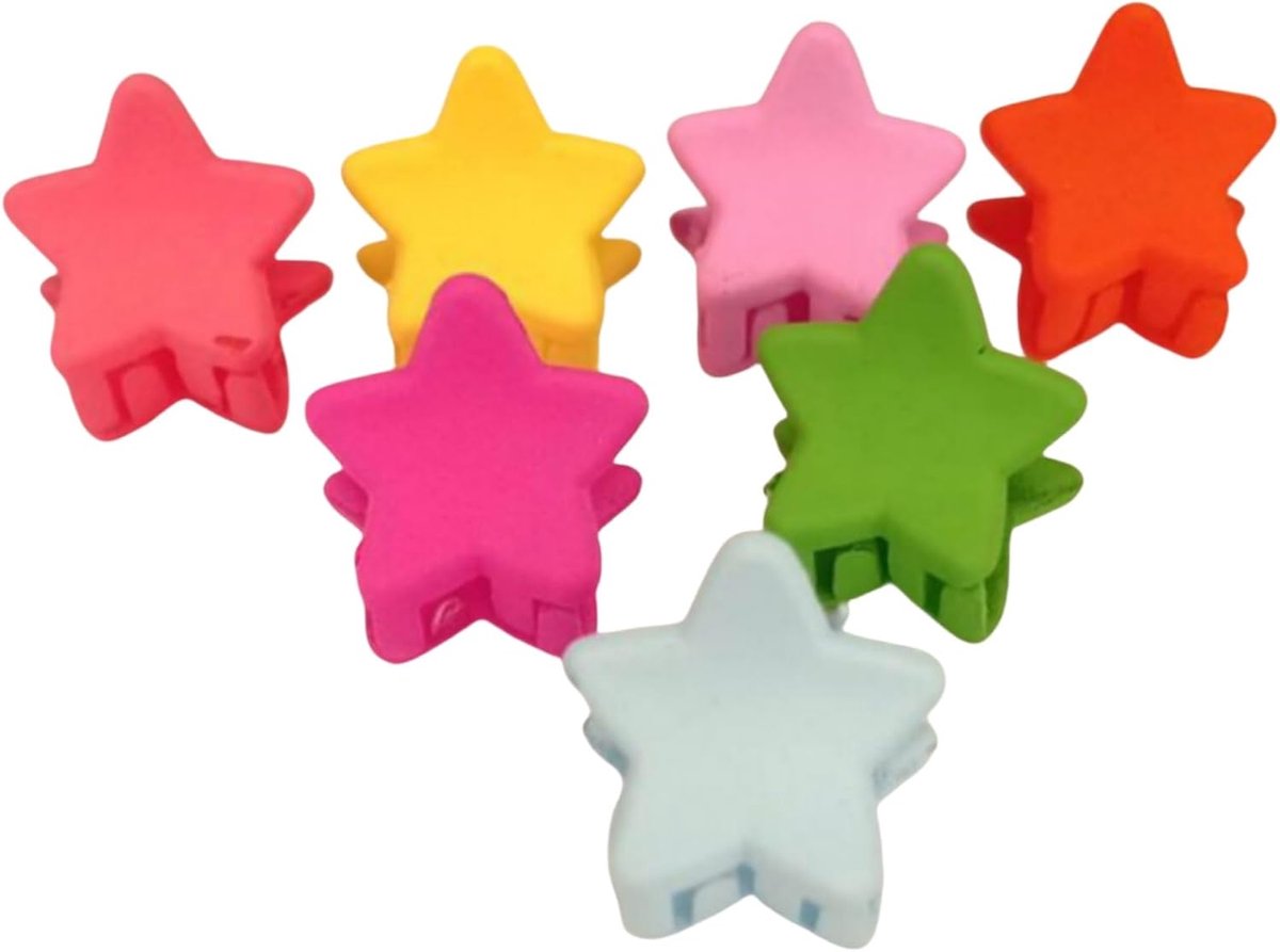 Mini Haarclips - Stervorm Clips - Haar Styling - 50 Stuks Set - 1cm Grootte