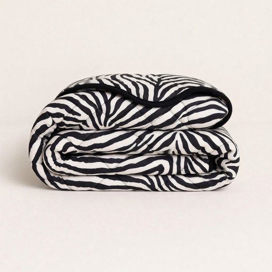 YNOT Dreambed Signature - Mat Satijn Tiger Black Silver - 140x220 - Eenpersoonsdekbed - Dekbed Zonder Overtrek - Dreambed Signature - Wasbaar Hoesloos Dekbed - 30 dagen proefslapen - Dekbed met vaste overtrek