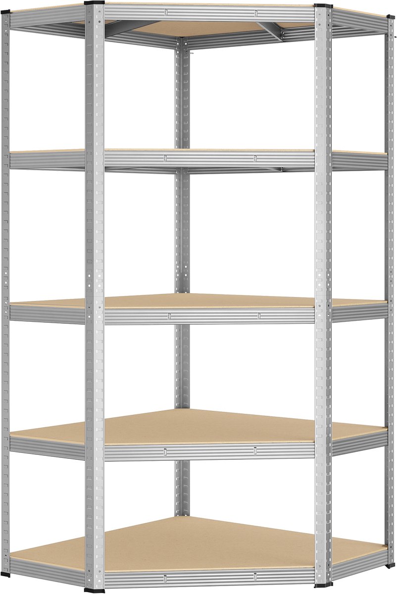 SONGMICS - Stellingkast - Opbergrek - Met 5 Niveaus - Zware Metalen - Garage Berging Kelder