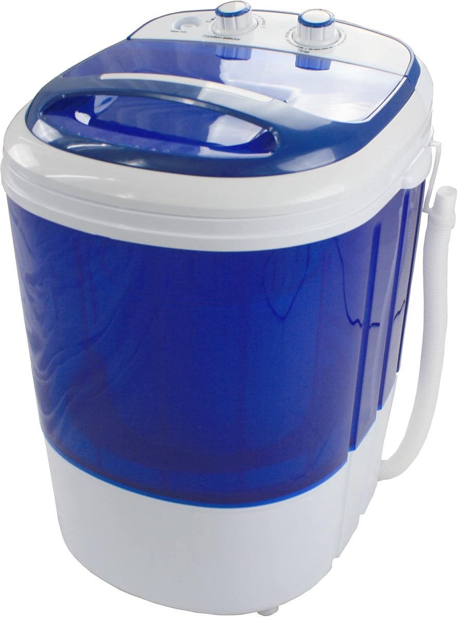 Mini Wasemachine Compacte Wasmachine Reizen en Camping Met Centrifuge 3kg Capaciteit Blauw