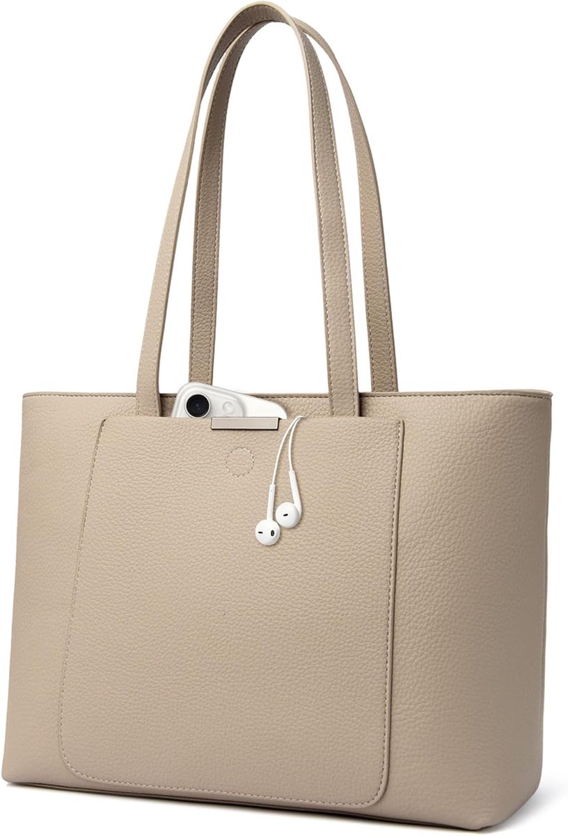 Grote dames handtas - Laptoptas shopper - Werk school shopping - Waterdicht slijtvast leer