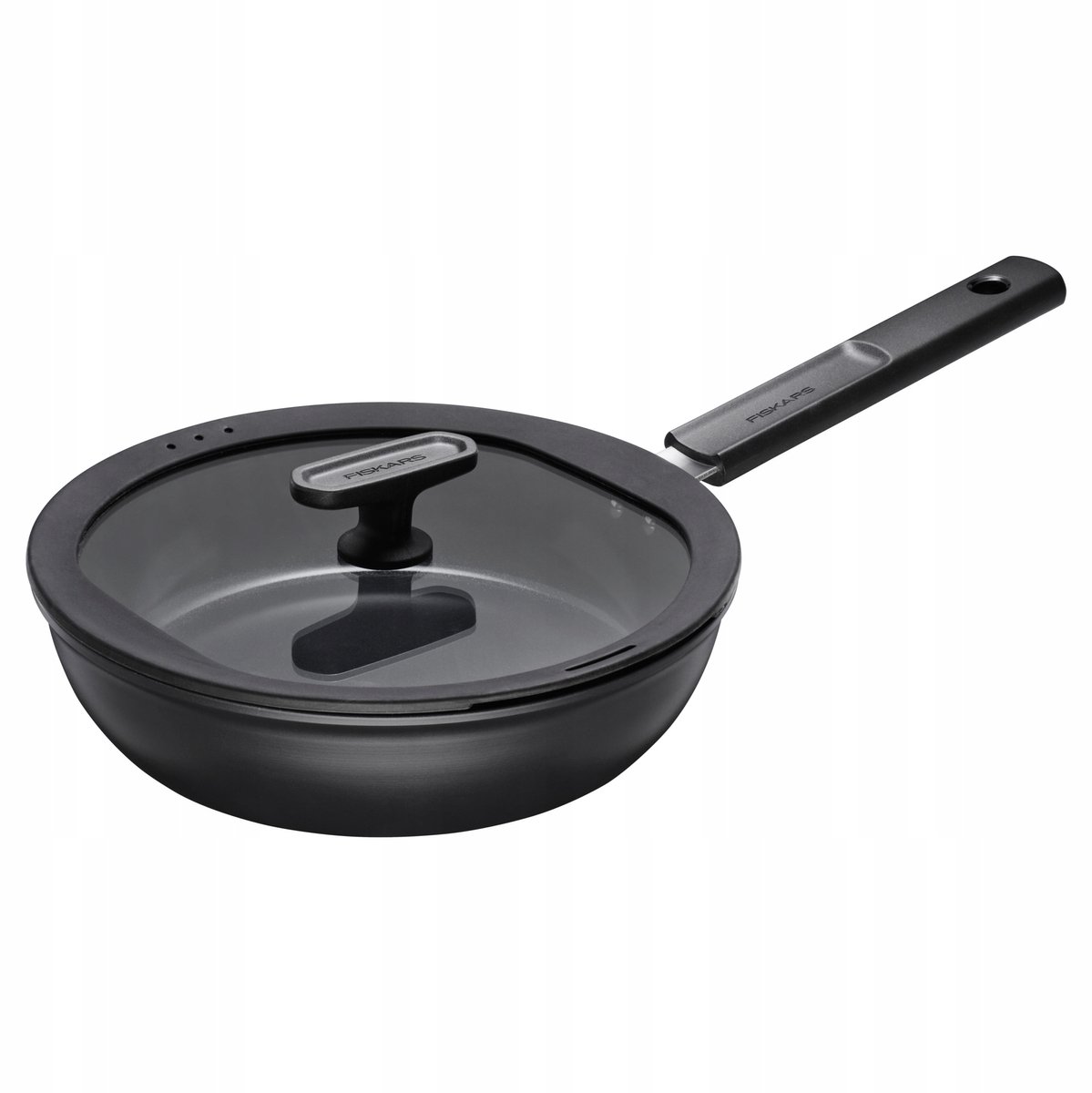 Fiskars Harde Pan 28 cm - Antiaanbaklaag, Inductie, Ovenbestendig