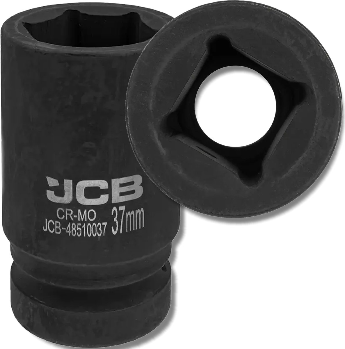 JCB Cr-Mo Serie - Diepe Slagmoersleutel - 37 mm - 6-kant - 1" Bithouder