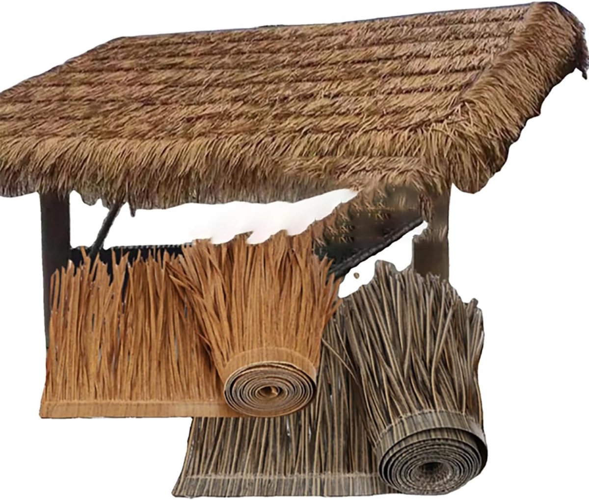 Dakbedekking Rol - Tiki Bar Riet - Tuin Decoratie - Natuurlijke Uitstraling - 1 Meter Bree